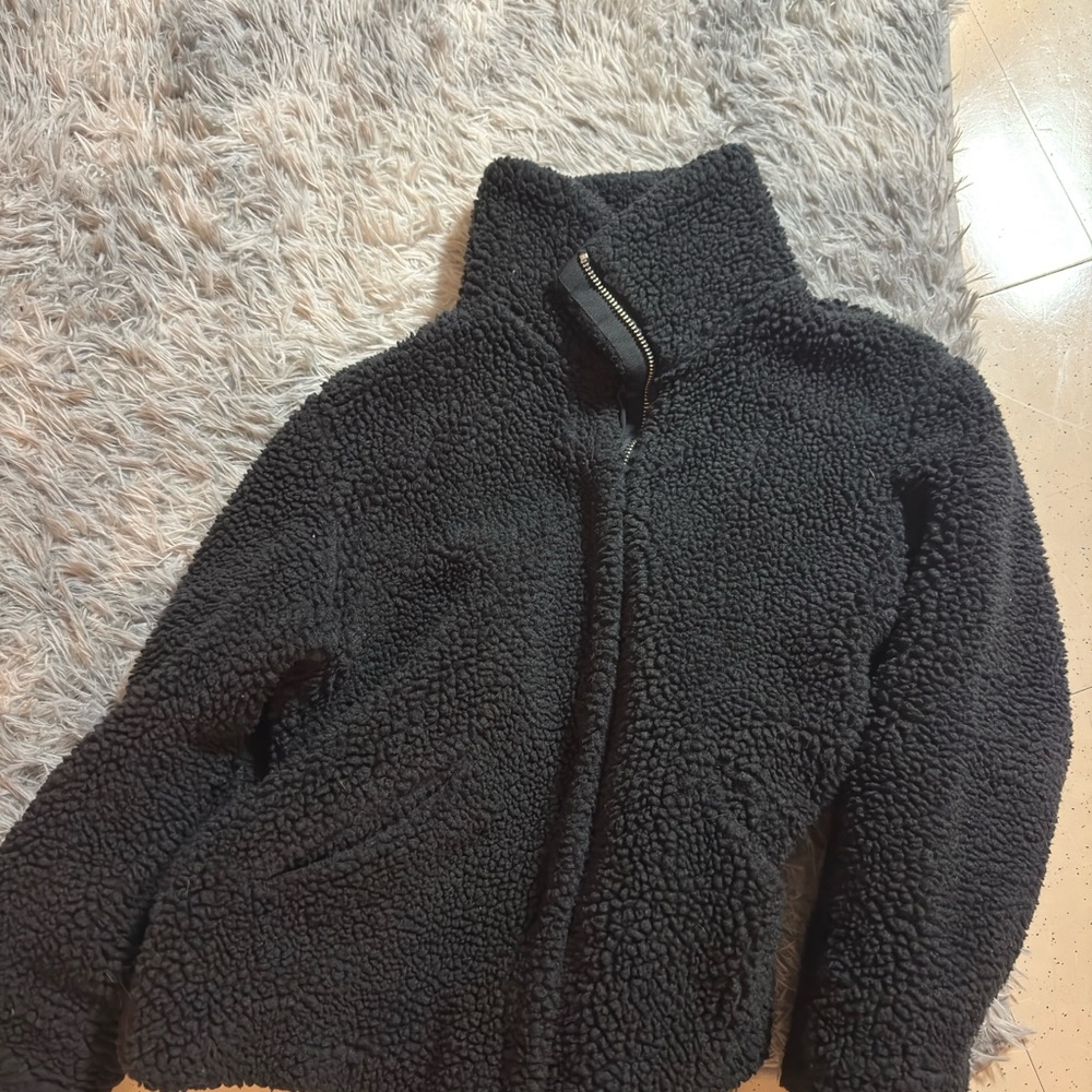 H&M Black Sherpa Jacket